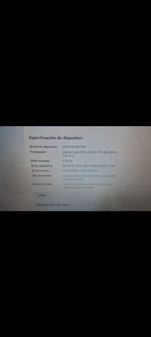 Notebook  lenovo g50 80 