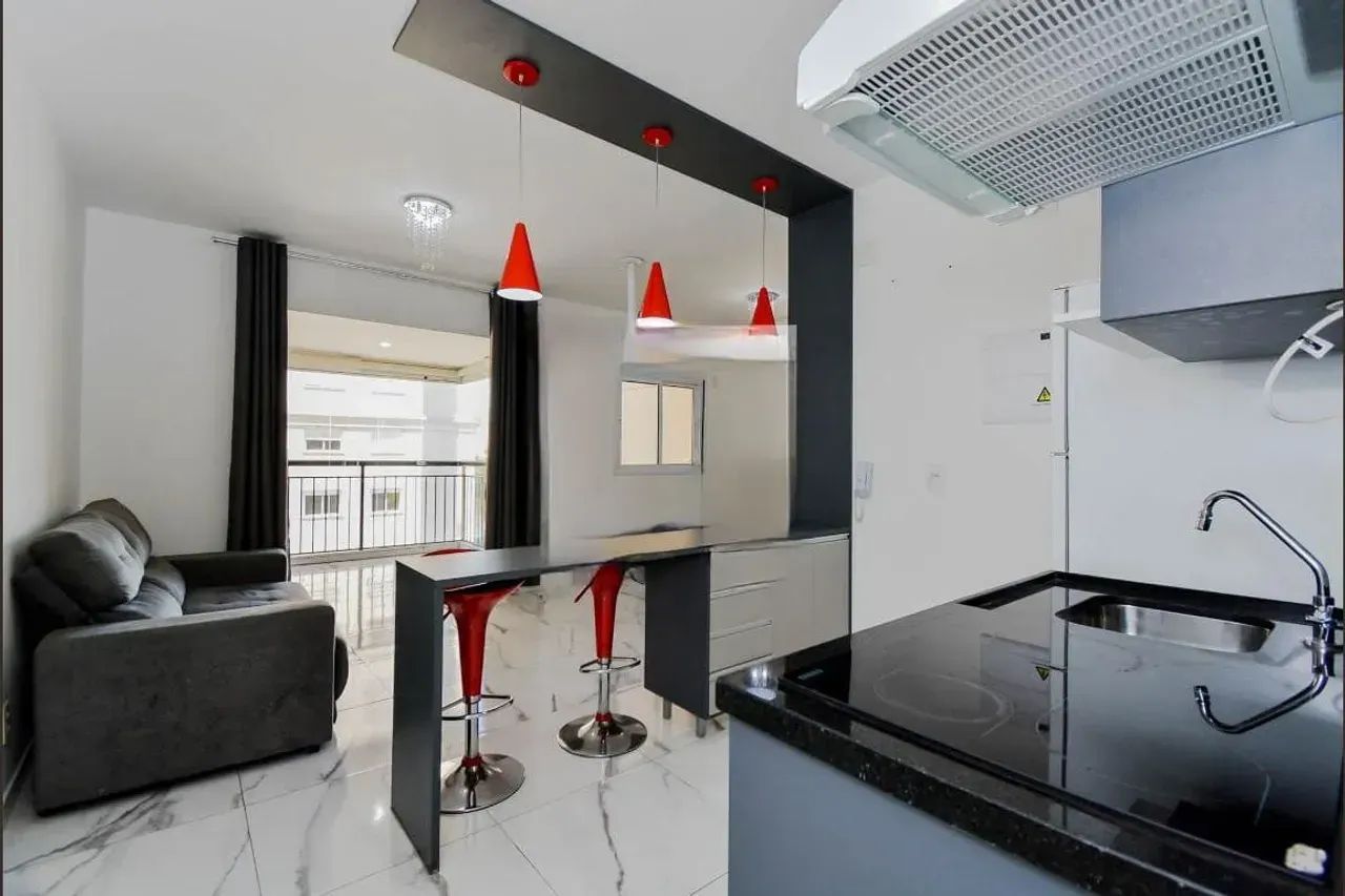 STUDIO MOBILIADO - CIDADE MAIA - VARANDA GOURMET