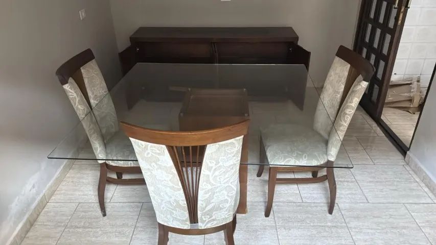 Mesa de jantar quadrada 4 lugares (Sylvia Design) - Foto 3