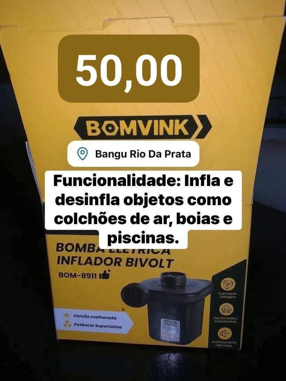 Bomba de ar sou de Bangu