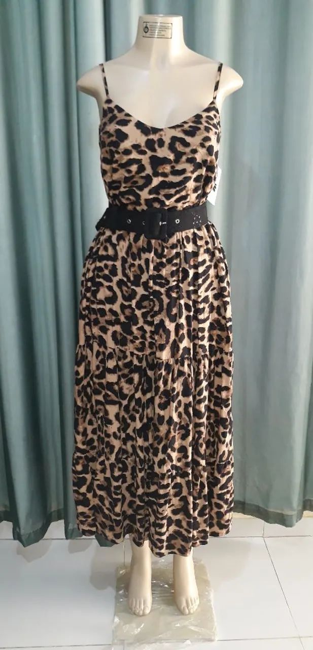 Vestido animal print M - Foto 2
