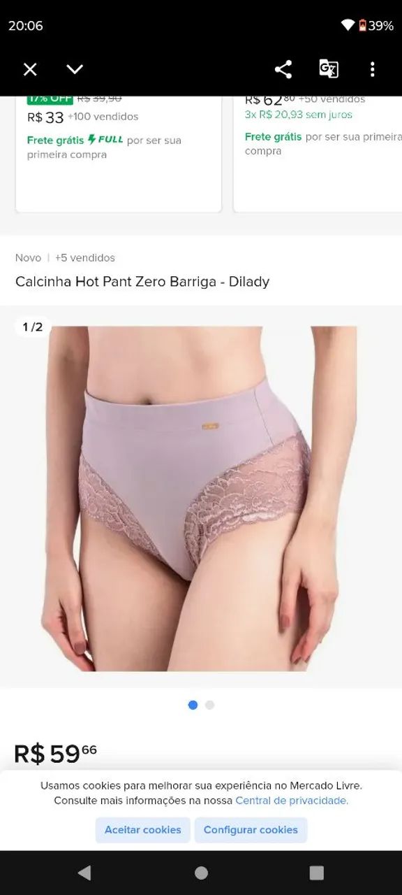Calcinha zero barriga Didaly - Foto 4