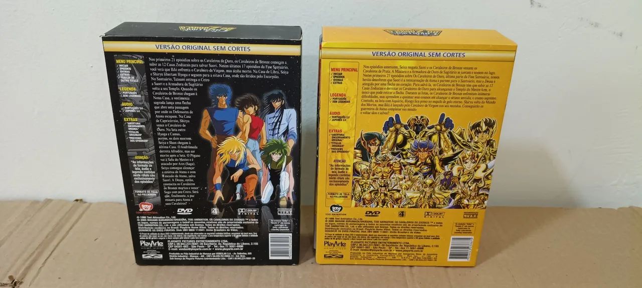 2 BOX EDIÇÃO CAVALEIROS DO ZODÍACO EPISÓDIO 9,10,11,12,13,14 - CDs