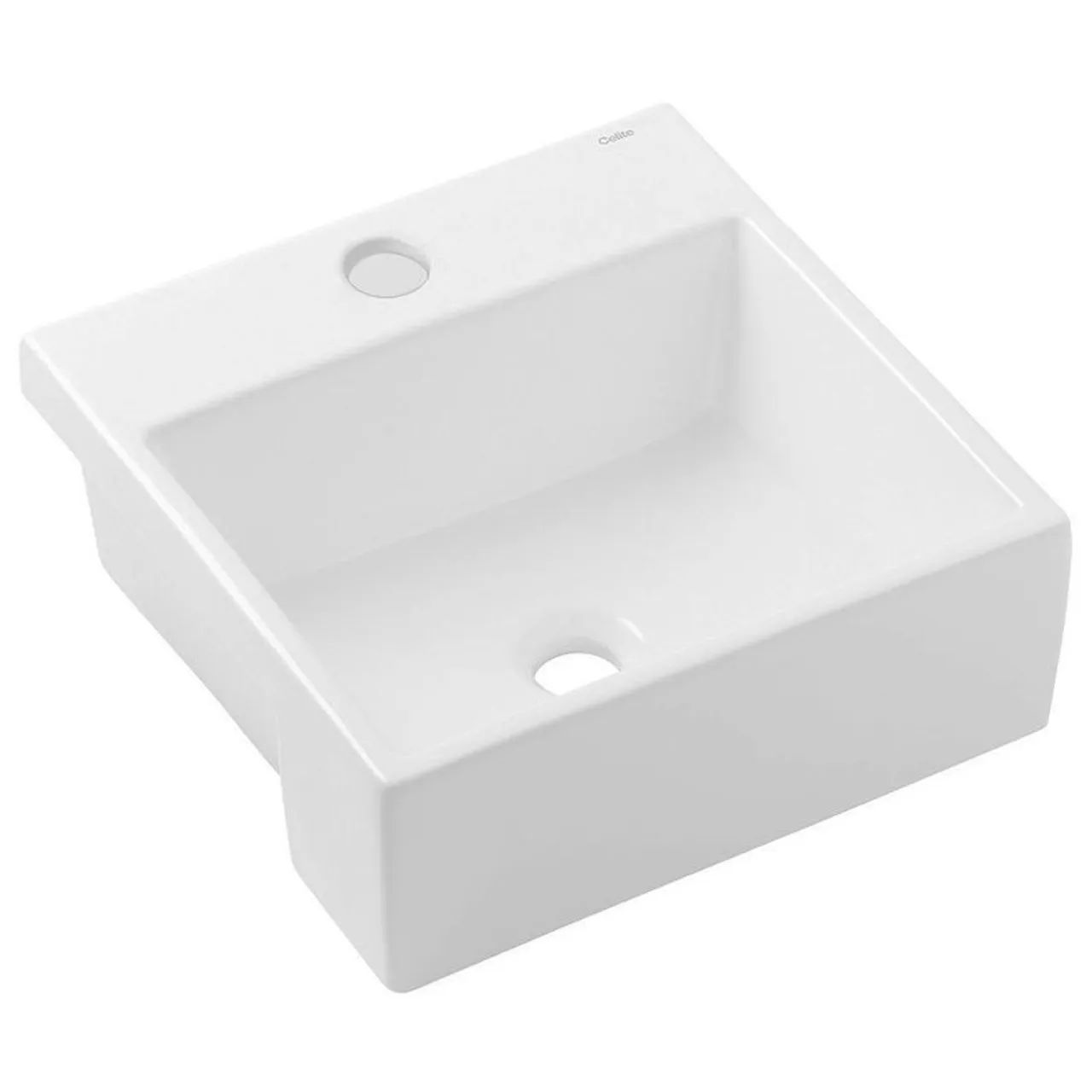 Cuba de Semi-Encaixe com 41cm Basic 73025 Branco Celite 