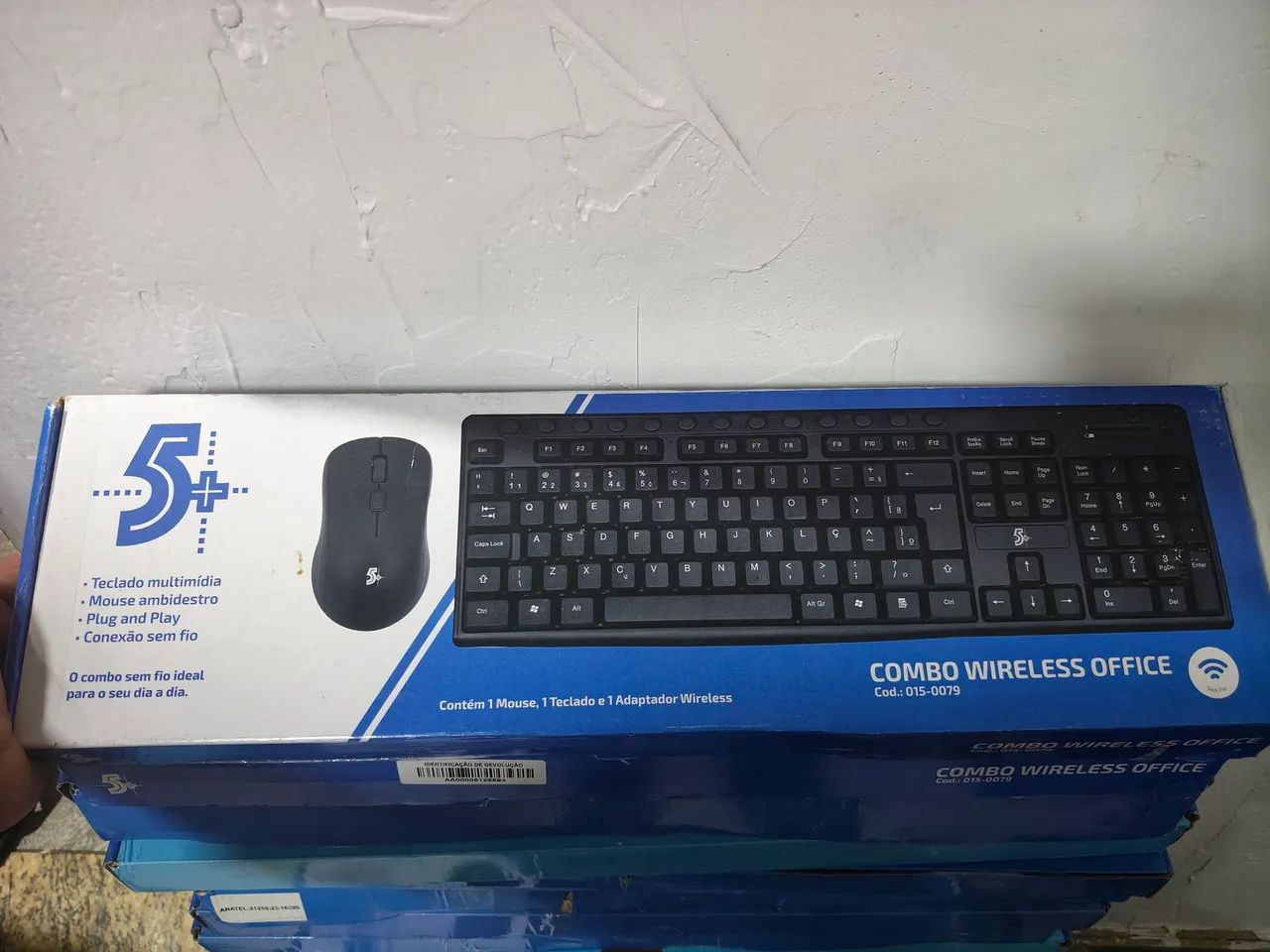 Kit teclado e mouse sem fio