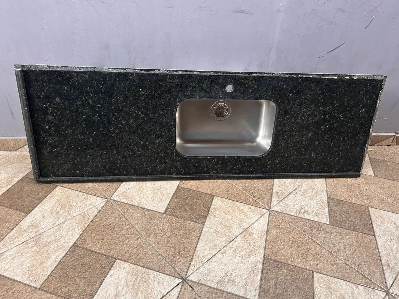 Pia para cozinha de pedra verde ubatuba
