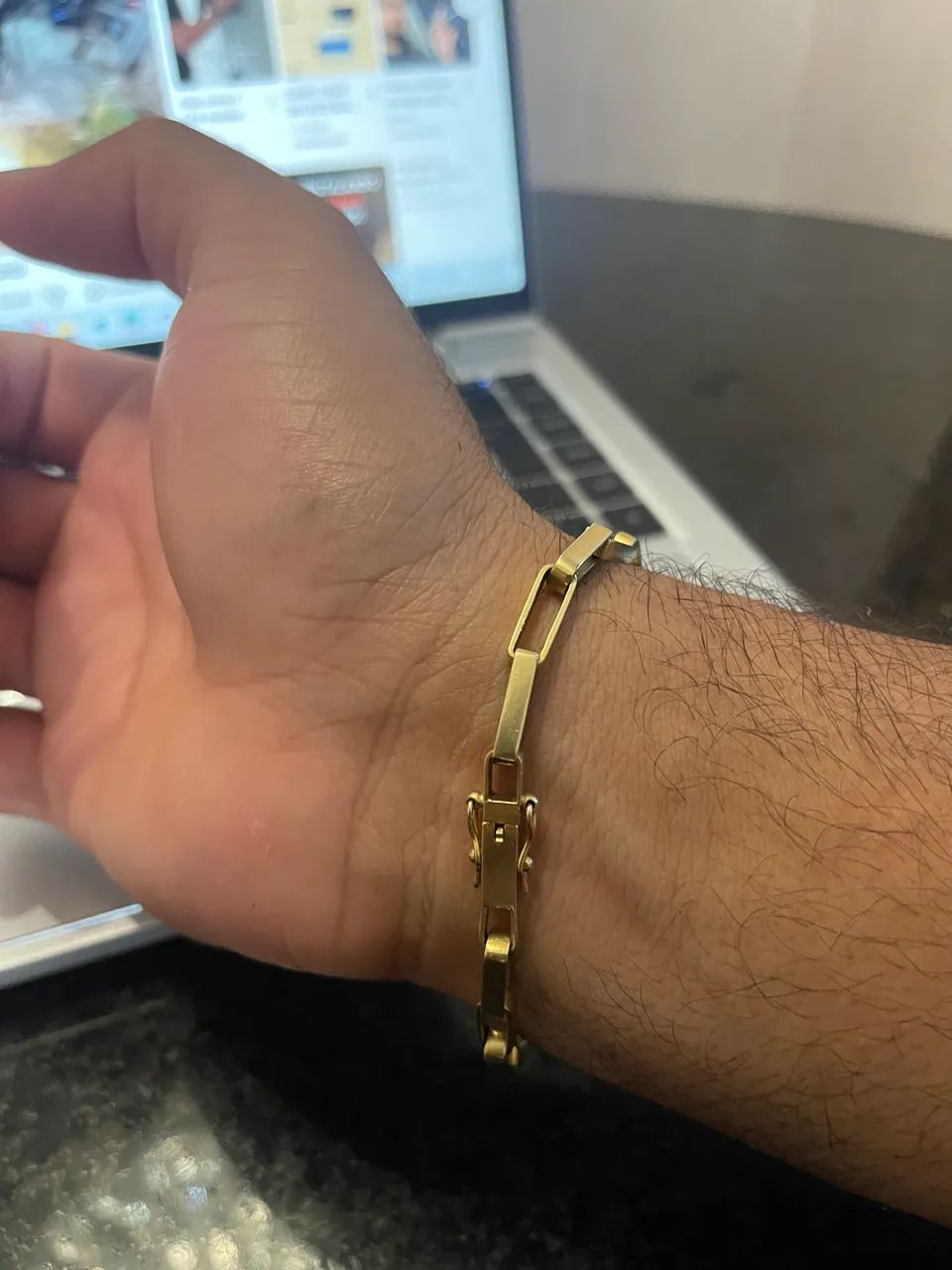 Pulseira em Ouro 18K 750 - 21,3g - Peça Robusta e Elegante - Foto 4