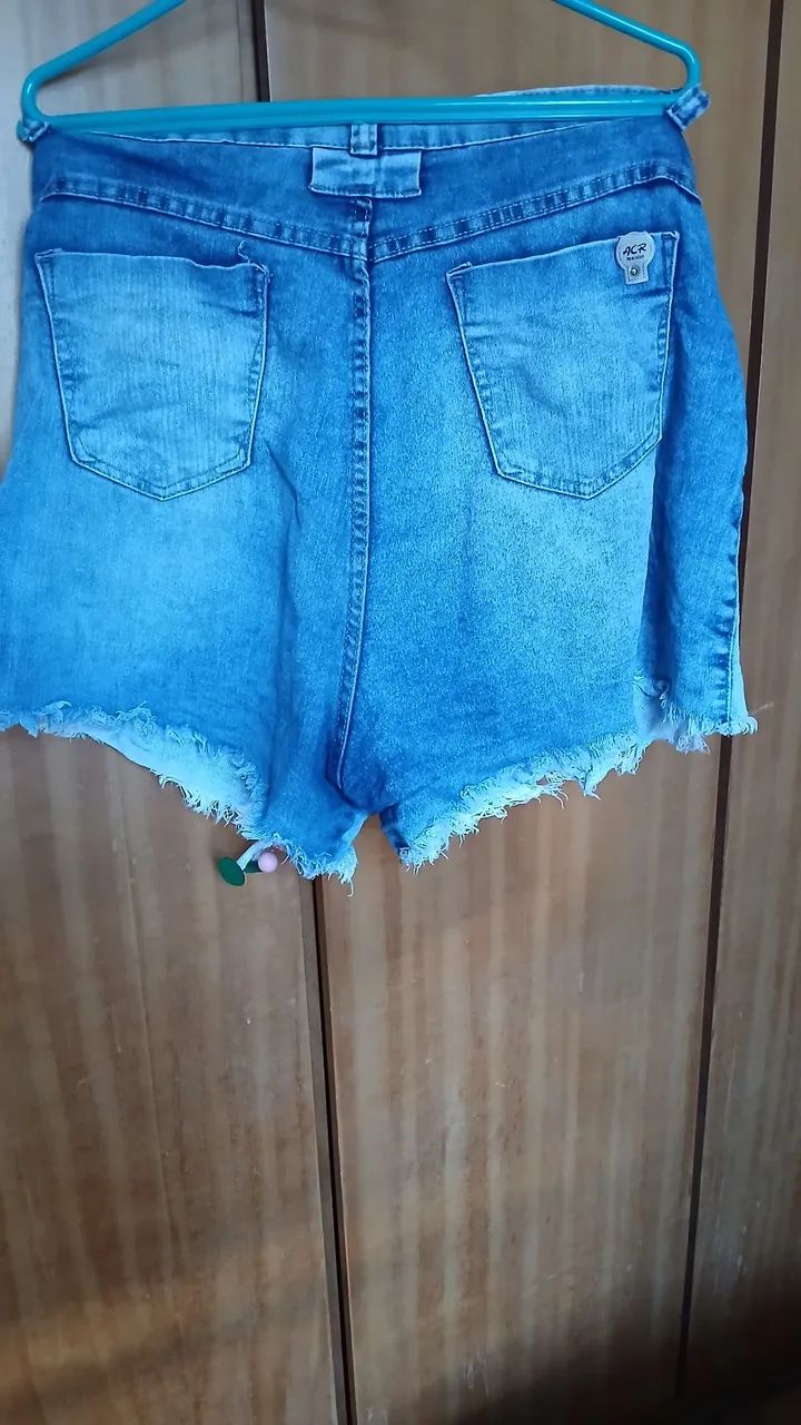LOTE DE 3 SHORTS FEMININO 46 - Foto 4