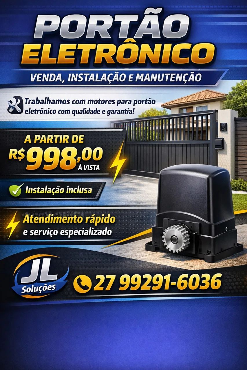 Kit motor portão eletrônico 