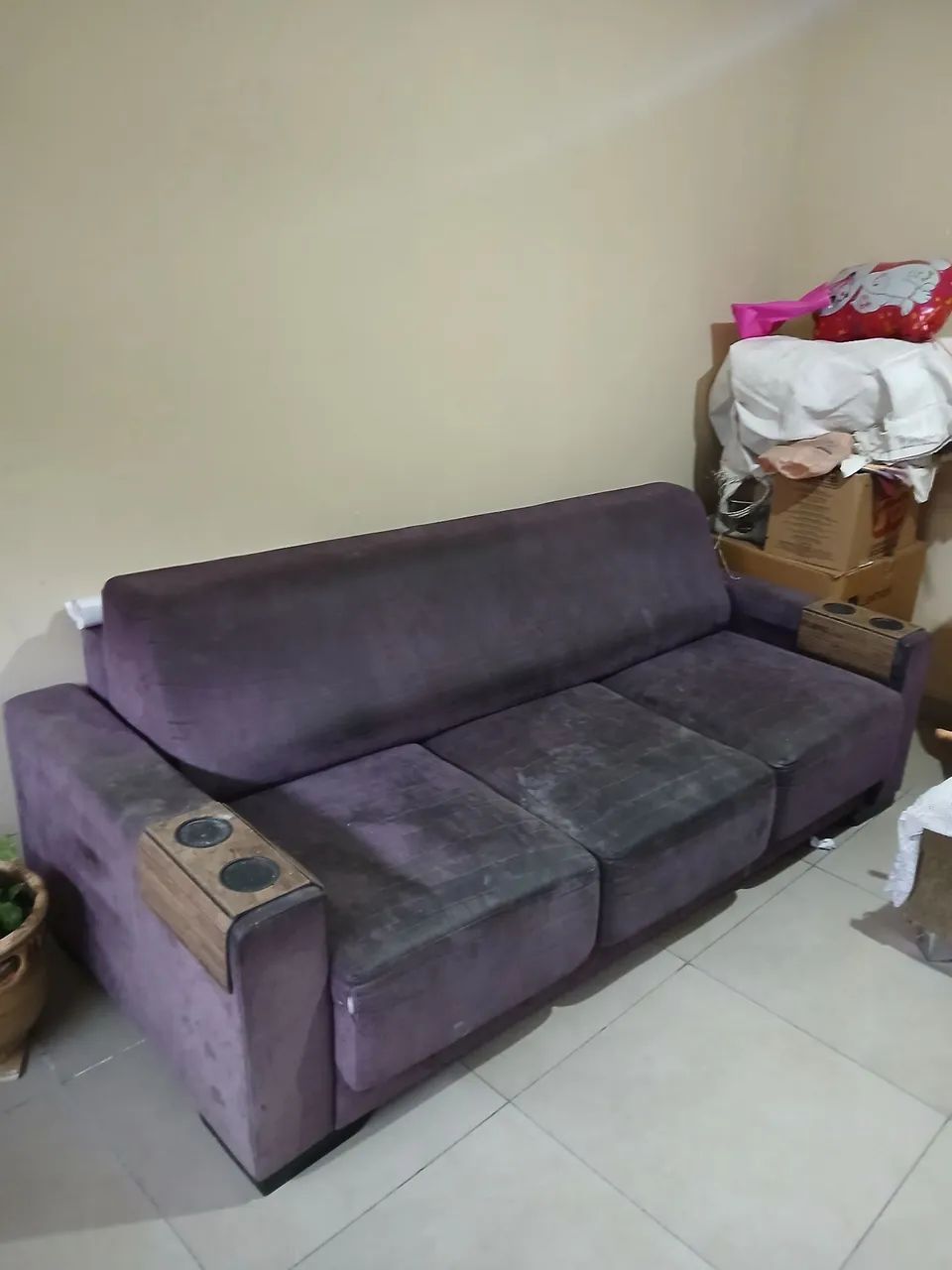 Sofa 3 lugares retrátil 