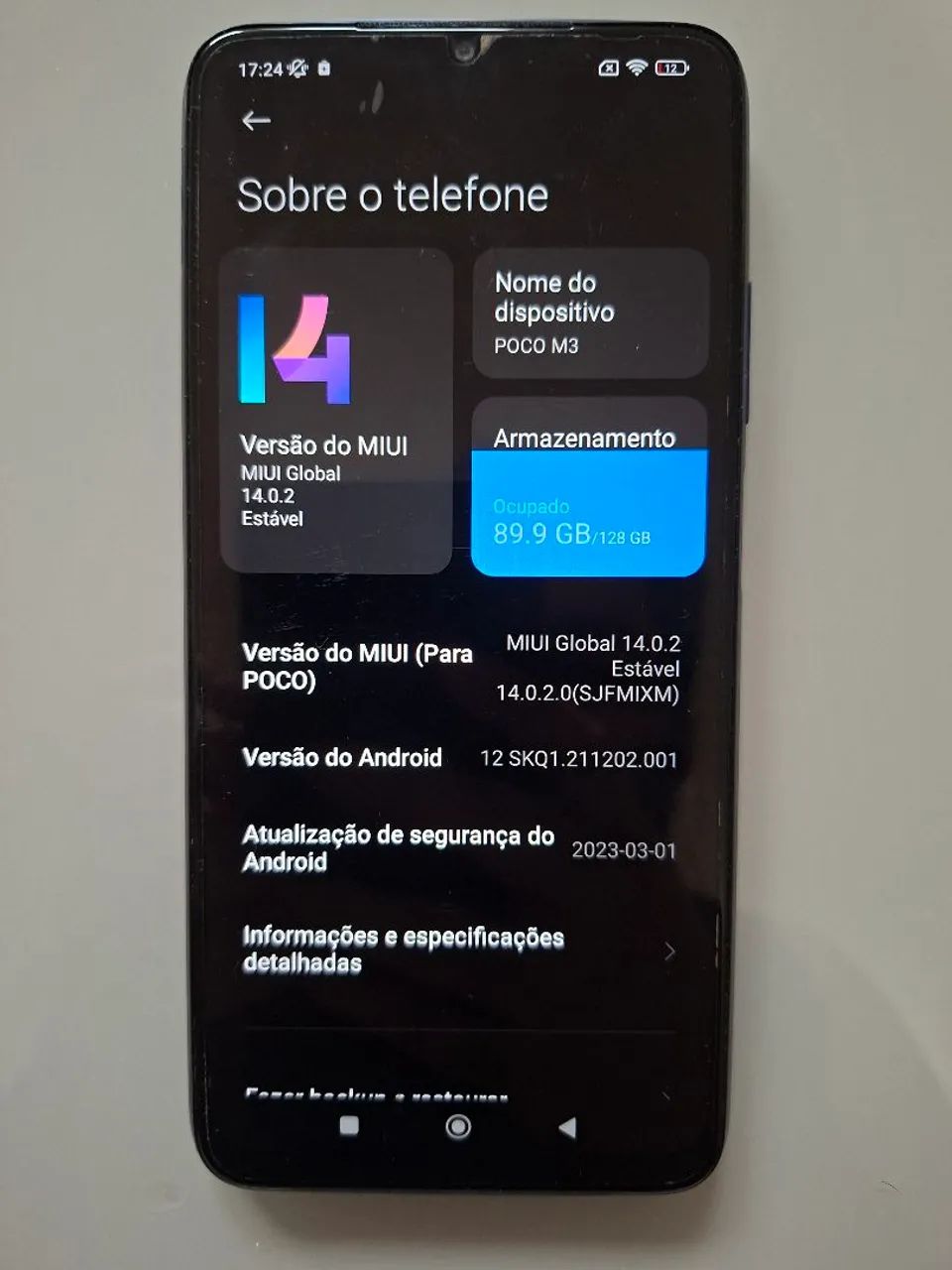 Celular Xiaomi Poco M3 de cor azul - Anápolis-GO - Foto 3