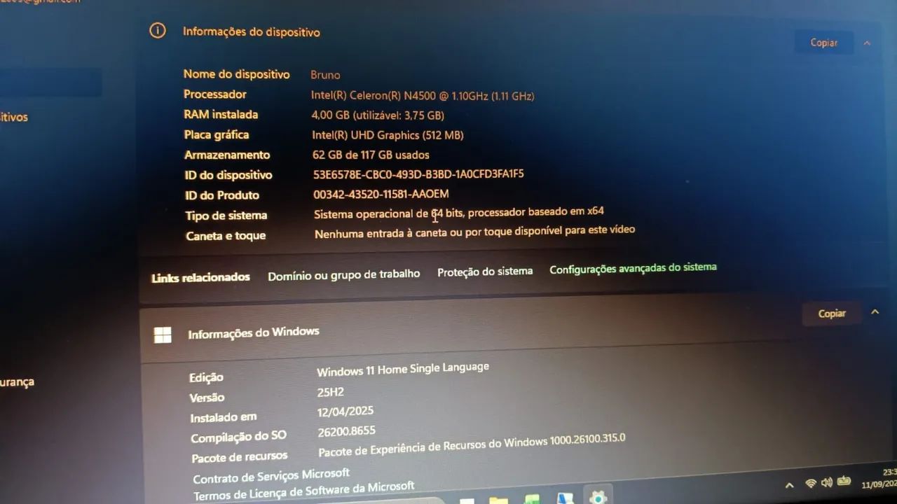 Asus DC 4GB 128GSSD W11 E510KA - Foto 4