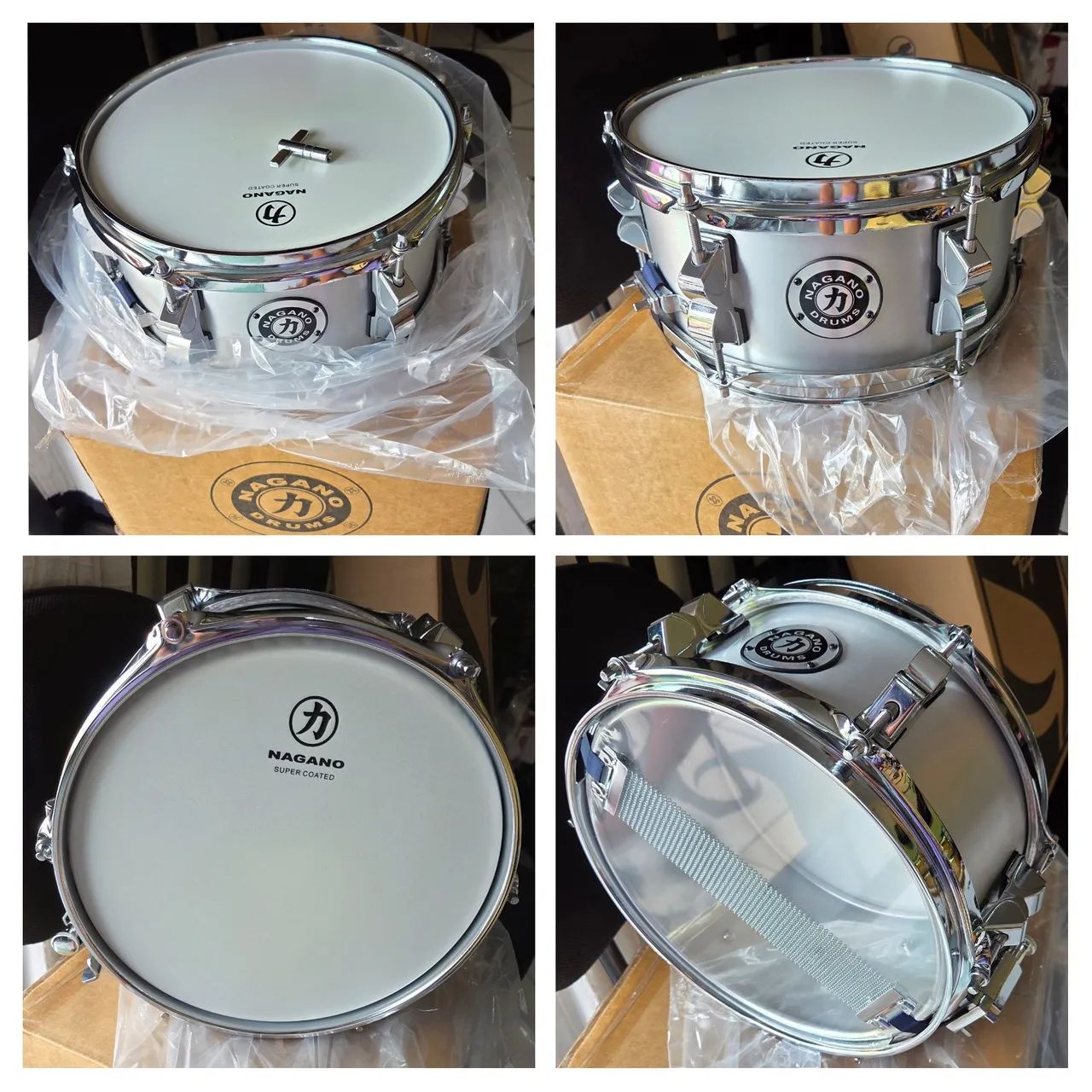 Caixa P/ Bateria Nagano Extreme Beat 10'x5 Alumínio Nova.