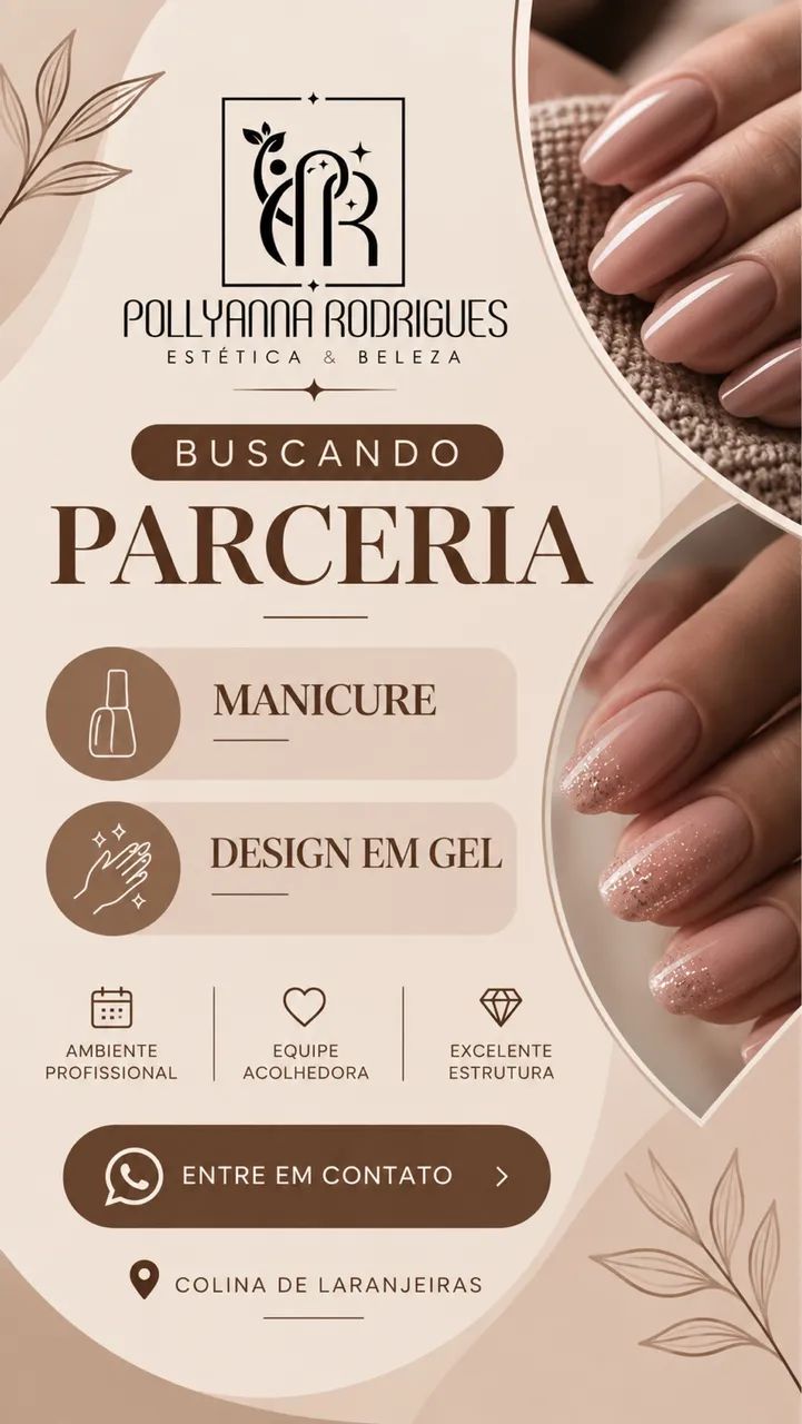 Vaga para manicure e design de gel 