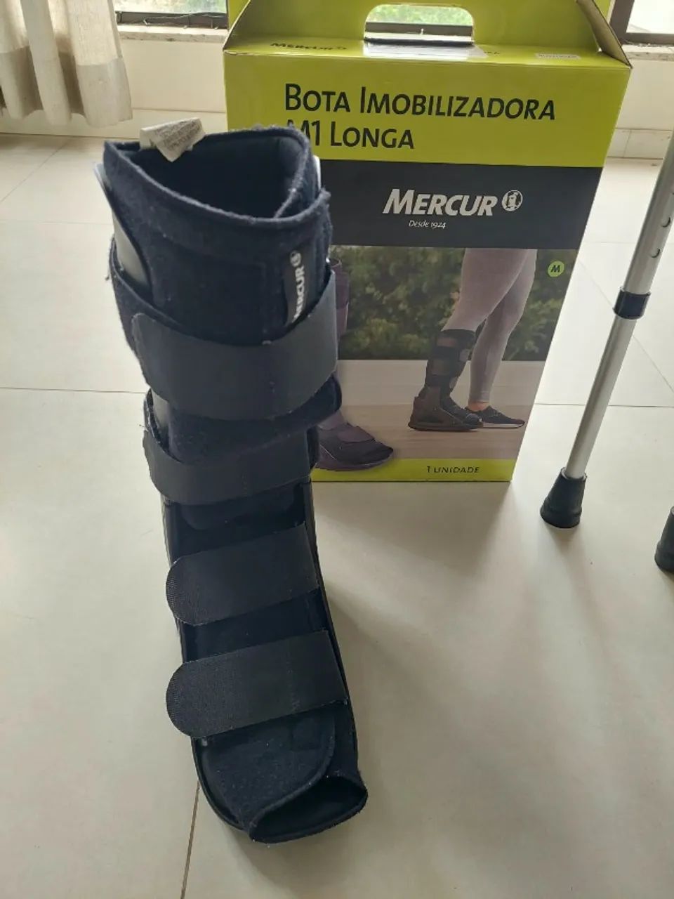 Bota Imobilizadora M1 Longa Mercur + Par de Muleta - Foto 2