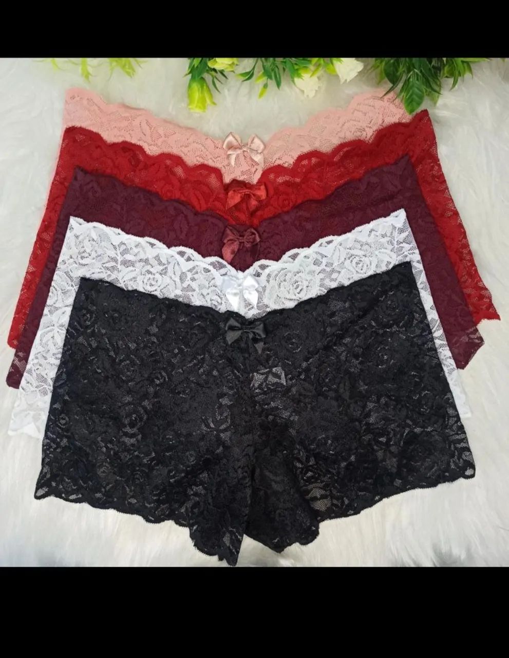 Kit 3 Calcinhas Renda 