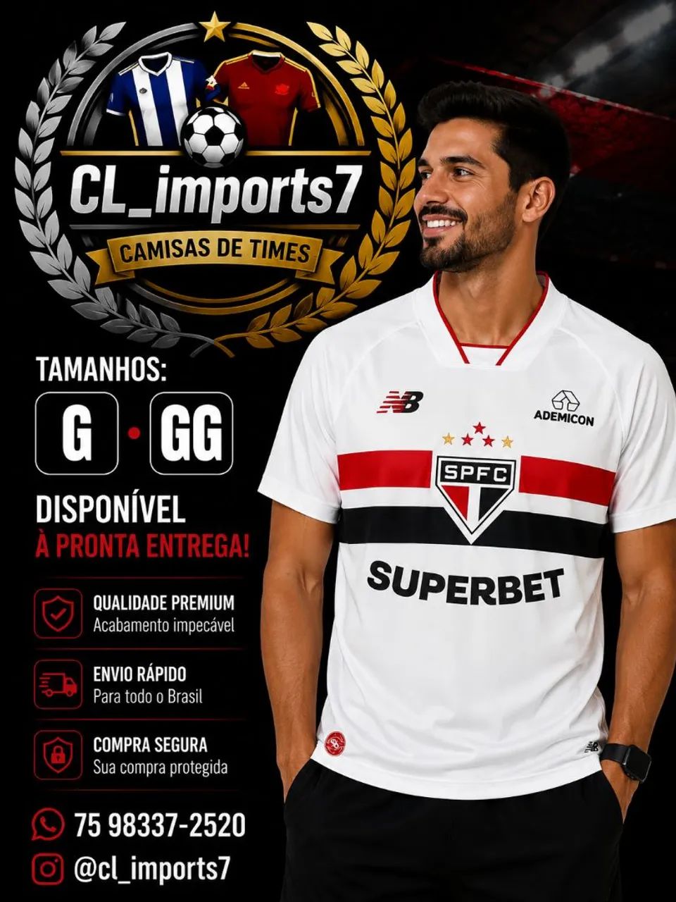 Camisas de times com a  melhor qualidade  - Foto 5
