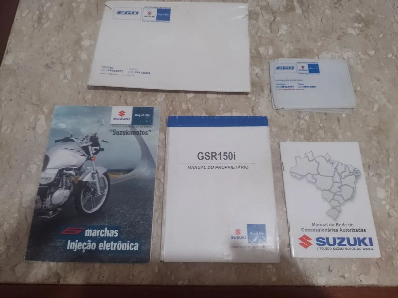 Manual do proprietário da moto Suzuki gsr 150i 2012 a 2016
