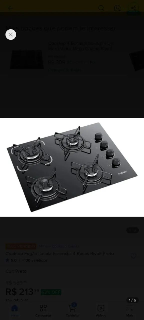 Cooktop Itatiaia 
