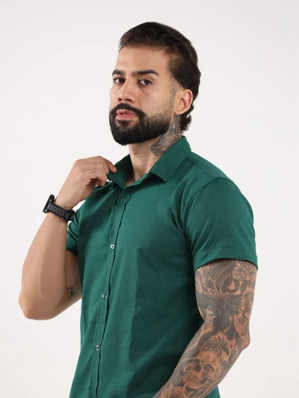 Camisas De Linho Slim  - Foto 4