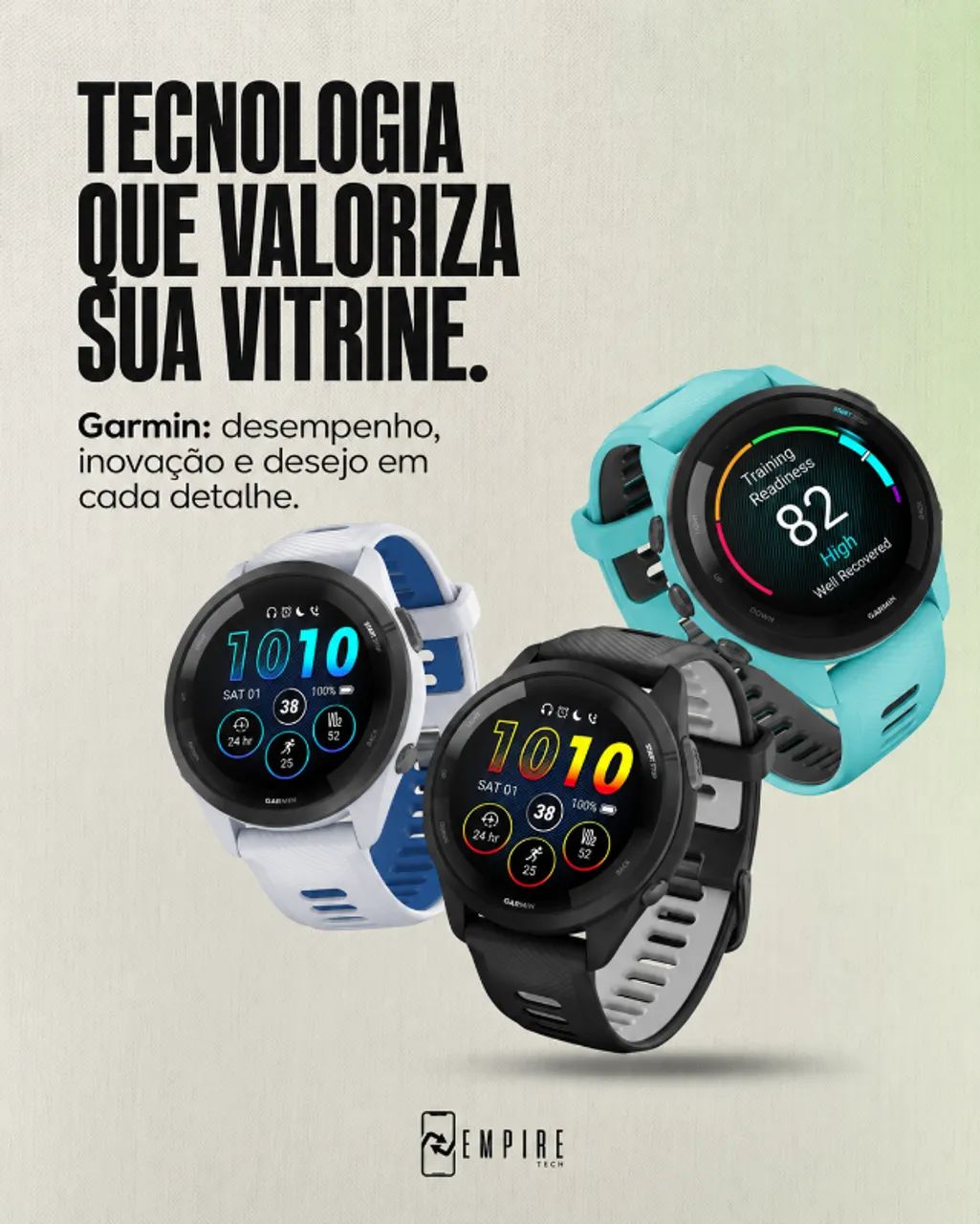 CHEGOU RELÓGIO GARMIN 