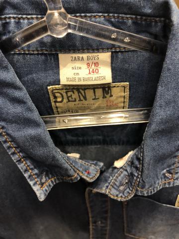 Camisa jeans infantil Zara - Foto 2