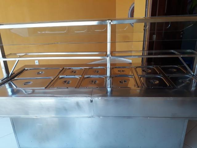 Buffet Térmico em estrutura em inox seminovo - Foto 3