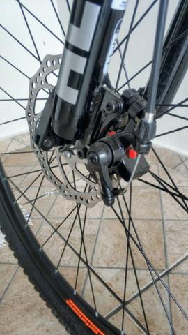 Novo! Bicicleta Aro 29 - 21v - Câmbios Shimano - Freio a Disco Mecânico com Suspensão - Foto 3