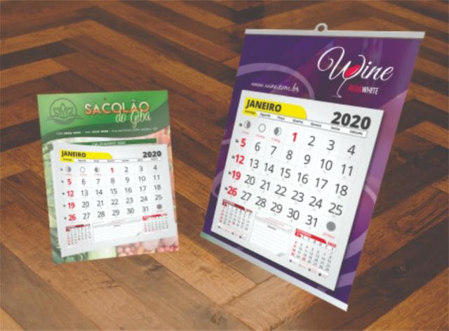 Exclusivo Calendários 2020 Personalizados Vários Modelos Aproveite e Peça Agora - Foto 5