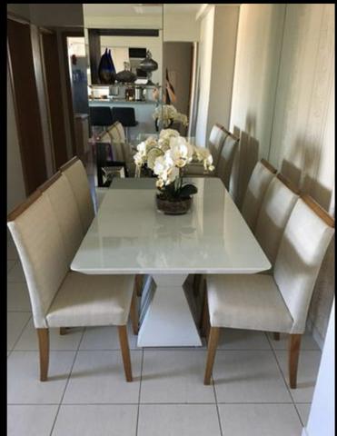 Mesa white Hause retangular nova completa pronta entrega