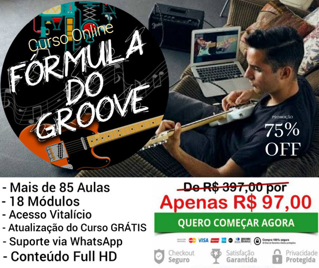 Curso Guitarra Groove e Levadas - Foto 4