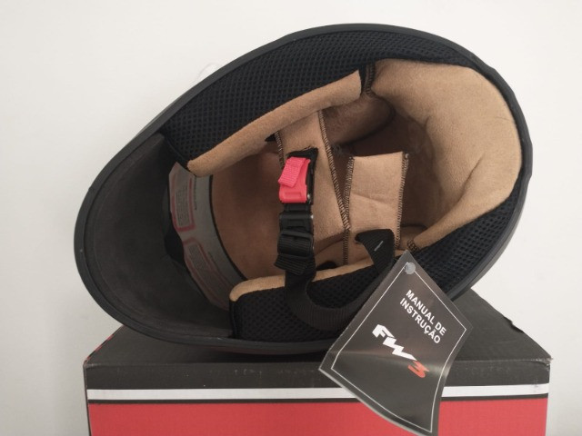 Capacete Top FW3 Classic Premium (viseira extra fumê) - Foto 9