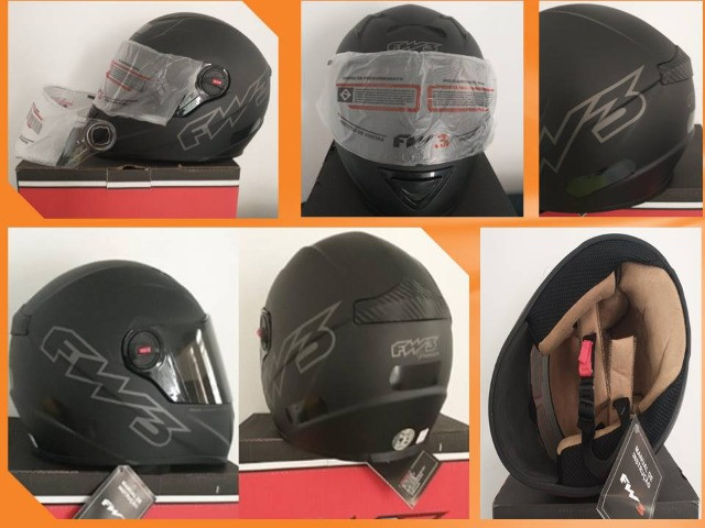 Capacete Top FW3 Classic Premium (viseira extra fumê) - Foto 3