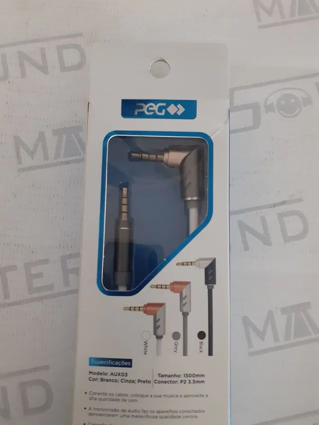 Cabo auxiliar. P2 X P2.  Novo. - Foto 3