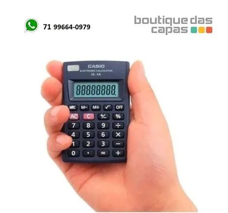 Calculadora De Bolso HL-4A 8 Dígitos Casio - original - Foto 2