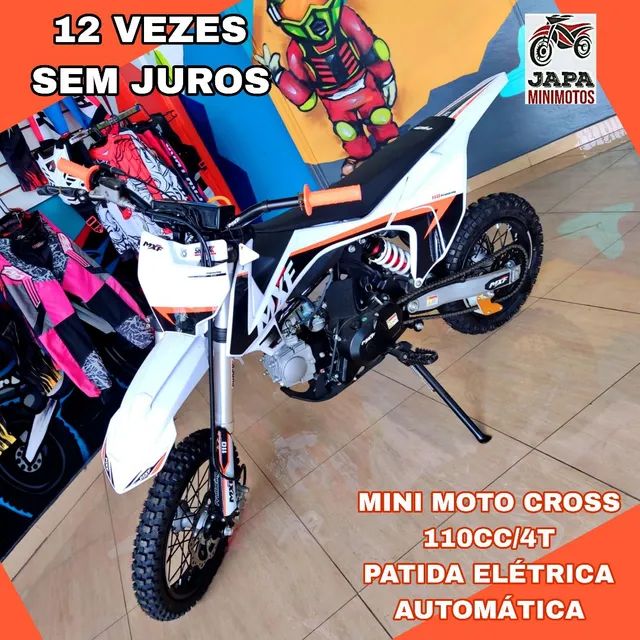 Japa Mini Motos - Mini Moto Cross Motor 110cc/4t Vermelha