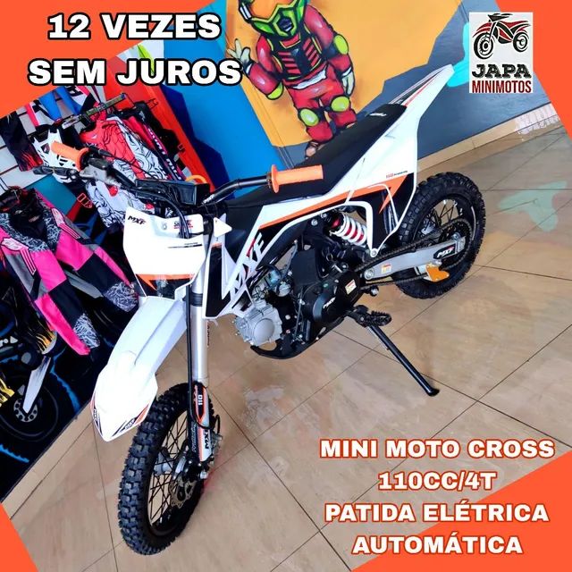 Mini Motocross Infantil - Pro Racing 125cc - Azul - MXF Motors