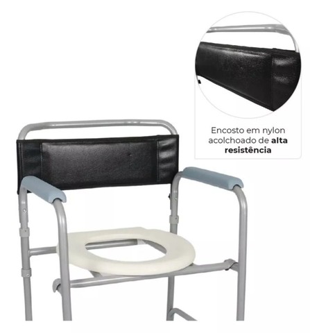 Cadeira De Banho D30 Idoso Higienica Dobravel Reforçada