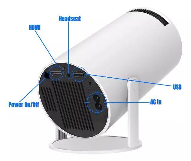 projetor data show led hy300 wifi 6 4k 1080p ultra hd android 11 8000 lumens - Foto 2