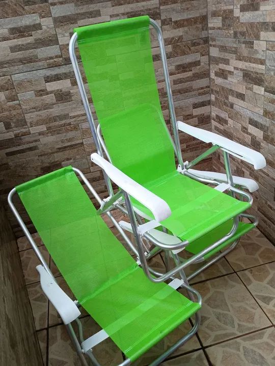 Cadeiras de praia dobráveis - 4 peças 100,00 a unidade - Foto 2