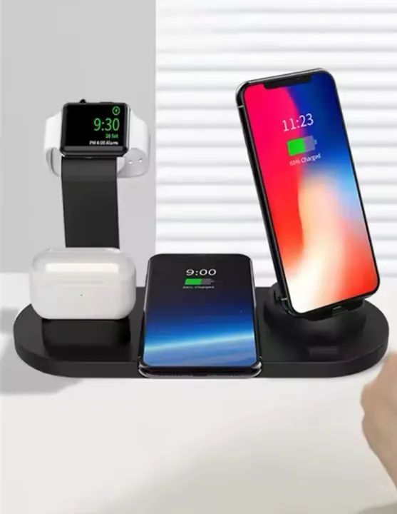 Carregador Wireless 3 em 1 para iPhone, Apple Watch e AirPods