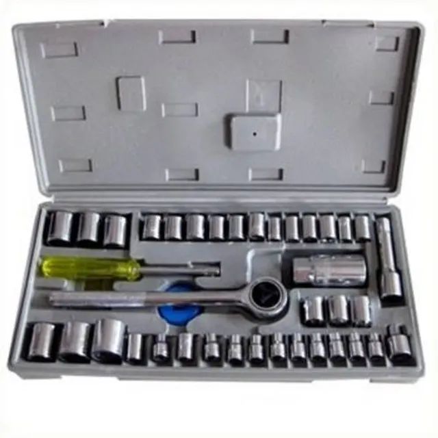 chave catraca soquete 40pçs aiwa maleta intercambiaveis - Foto 2