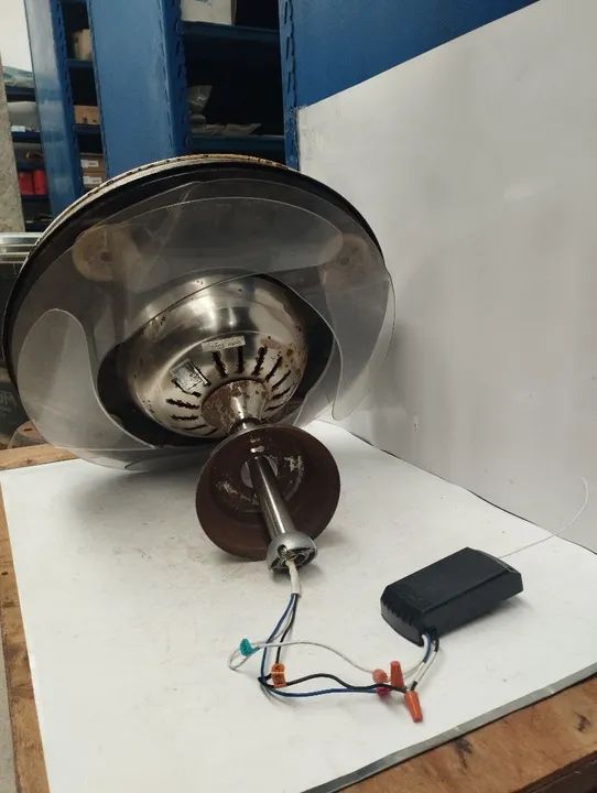 Ventilador De Teto Sivelco Retrátil 220v - 4 Pás - Luz Led - Foto 5