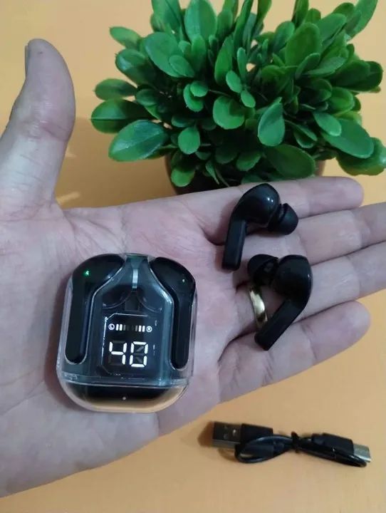 Air31 Fone Gamer Bluetooth 5.3/Case em cristal/Cancelamento Ruído/Visor LCd - Foto 5