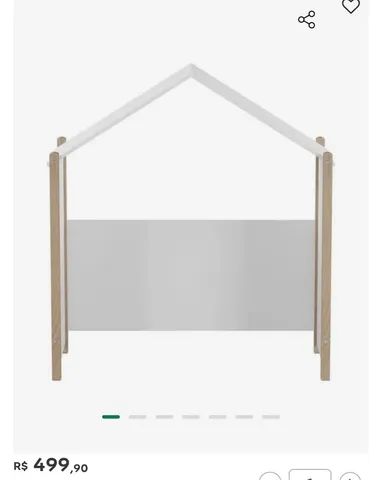Cama casinha infantil Tok Stok com colchão  - Foto 2