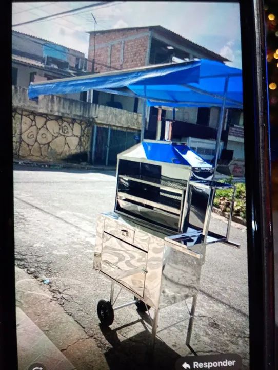 Carinho de churrasco semi novo - Foto 2