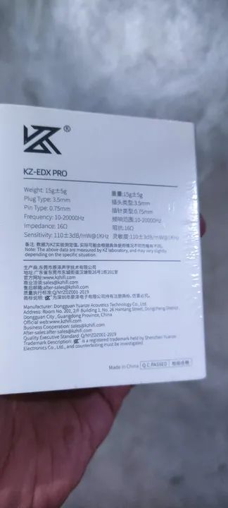 Fones de Ouvido com Fio - KZ - EDX Pro - Preto - Novo - Foto 5