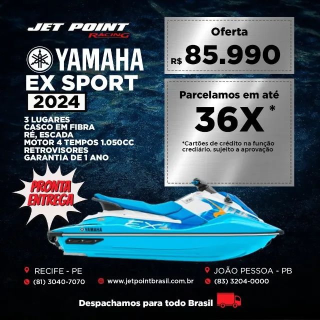 Jet Ski Yamaha EX Sport 2024 Barcos e aeronaves Ipsep, Recife