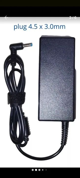 Carregador HP 19v 2.31A tpn-la15 pino agulha funcionando perfeitamente. - Foto 6