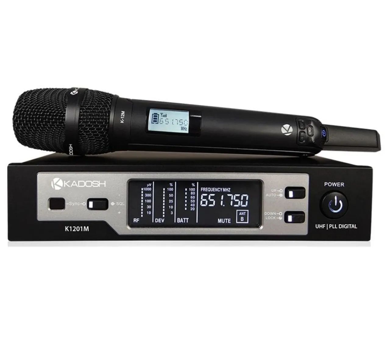 Microfone Sem Fio Kadosh K1201M - UHF PLL Digital